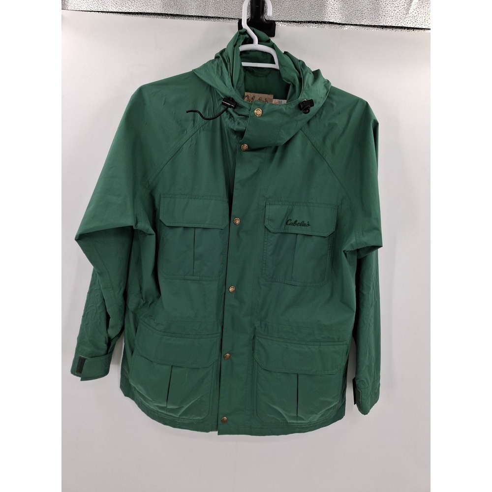 Cabelas 80s-90s GORE-TEX Mountain Parka Shell Mens Large Green Jacket
